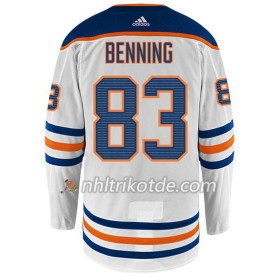 Edmonton Oilers Trikot MATT BENNING 83 Adidas Weiß Authentic - Herren